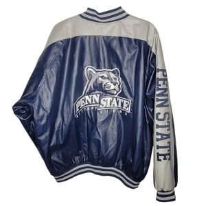 Vintage Penn State Nittany Lions Faux Leather Jacket Size XXL Steve & Barry's